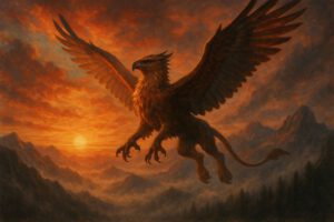Der Greif am Morgenrot